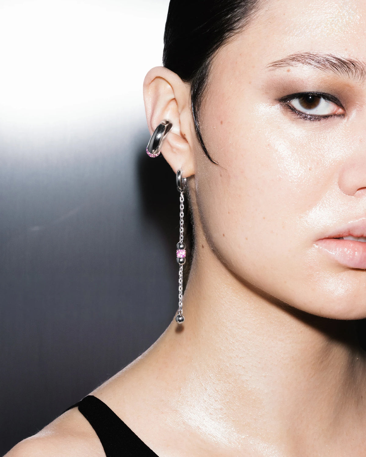 Gloss Chain Hoops