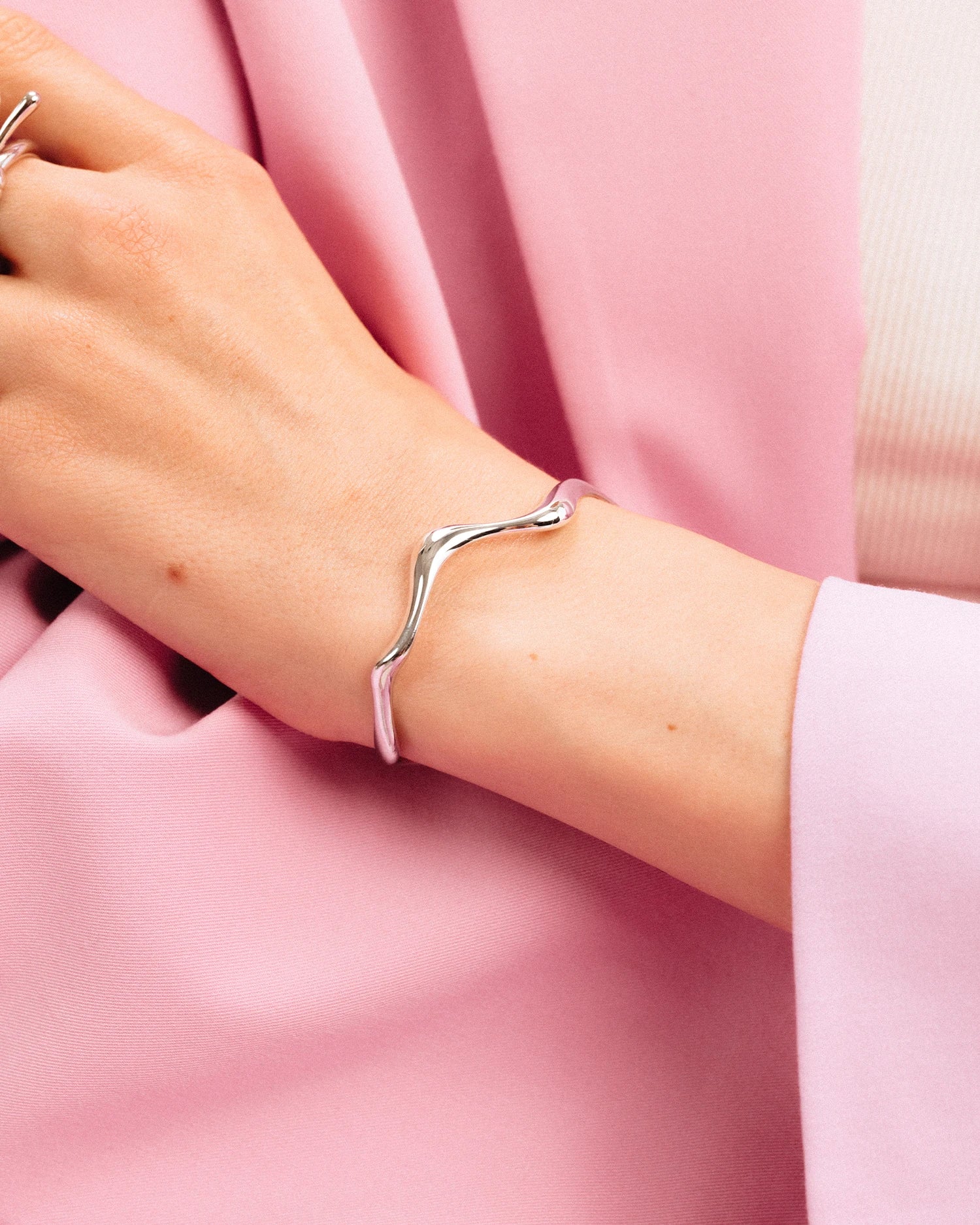 Poise Wave Cuff Bangle
