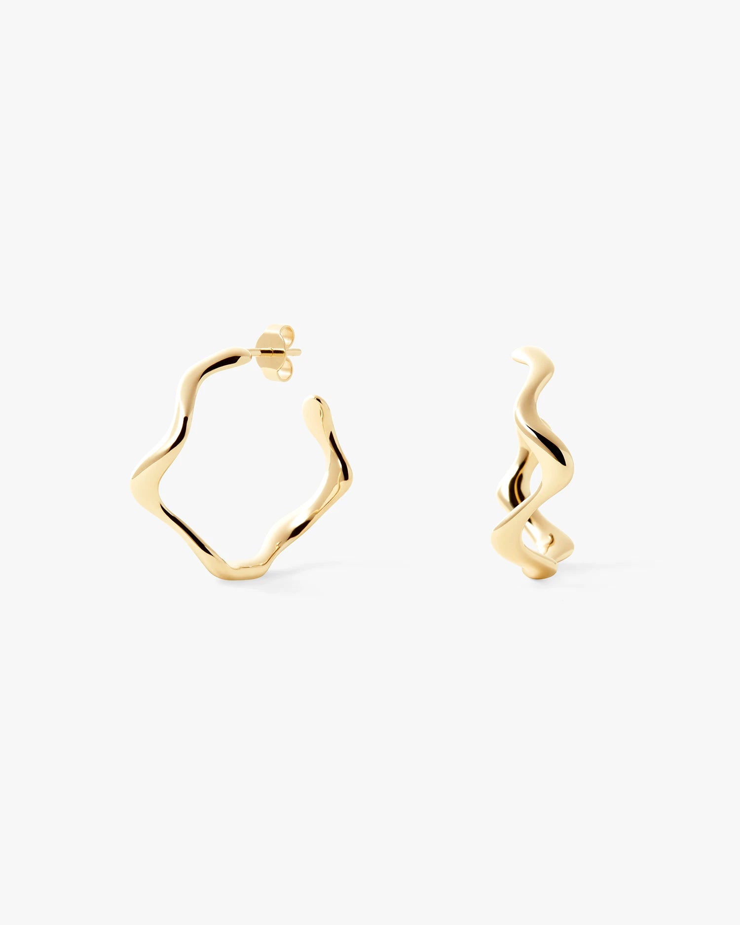 Poise Wave Hoops Large