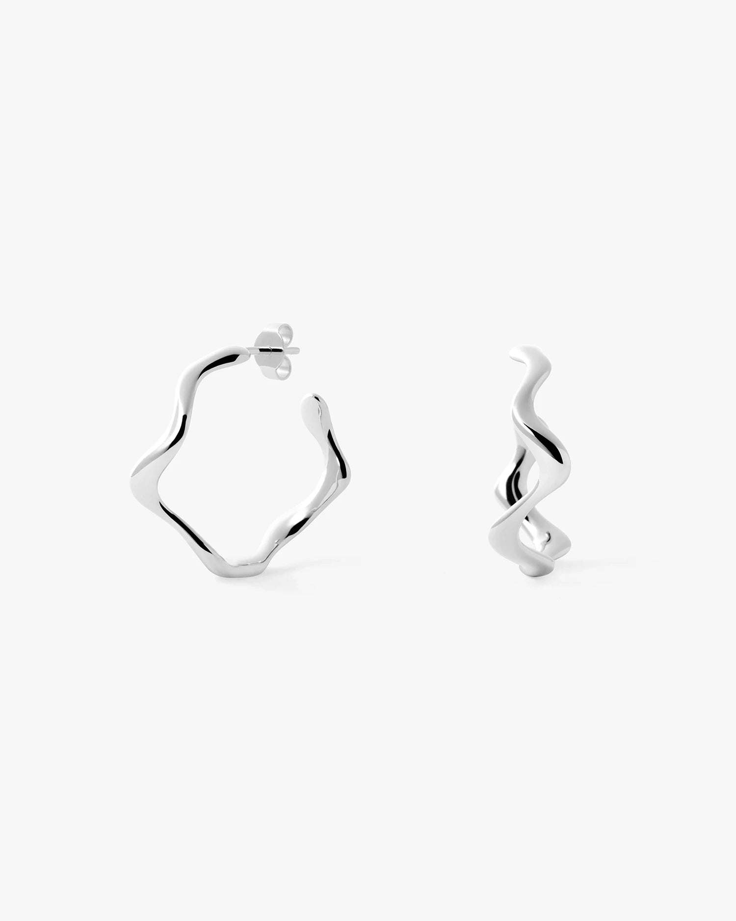 Poise Wave Hoops Large