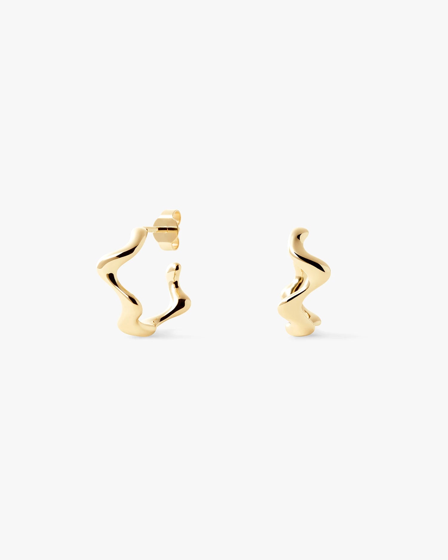 Poise Wave Hoops Small