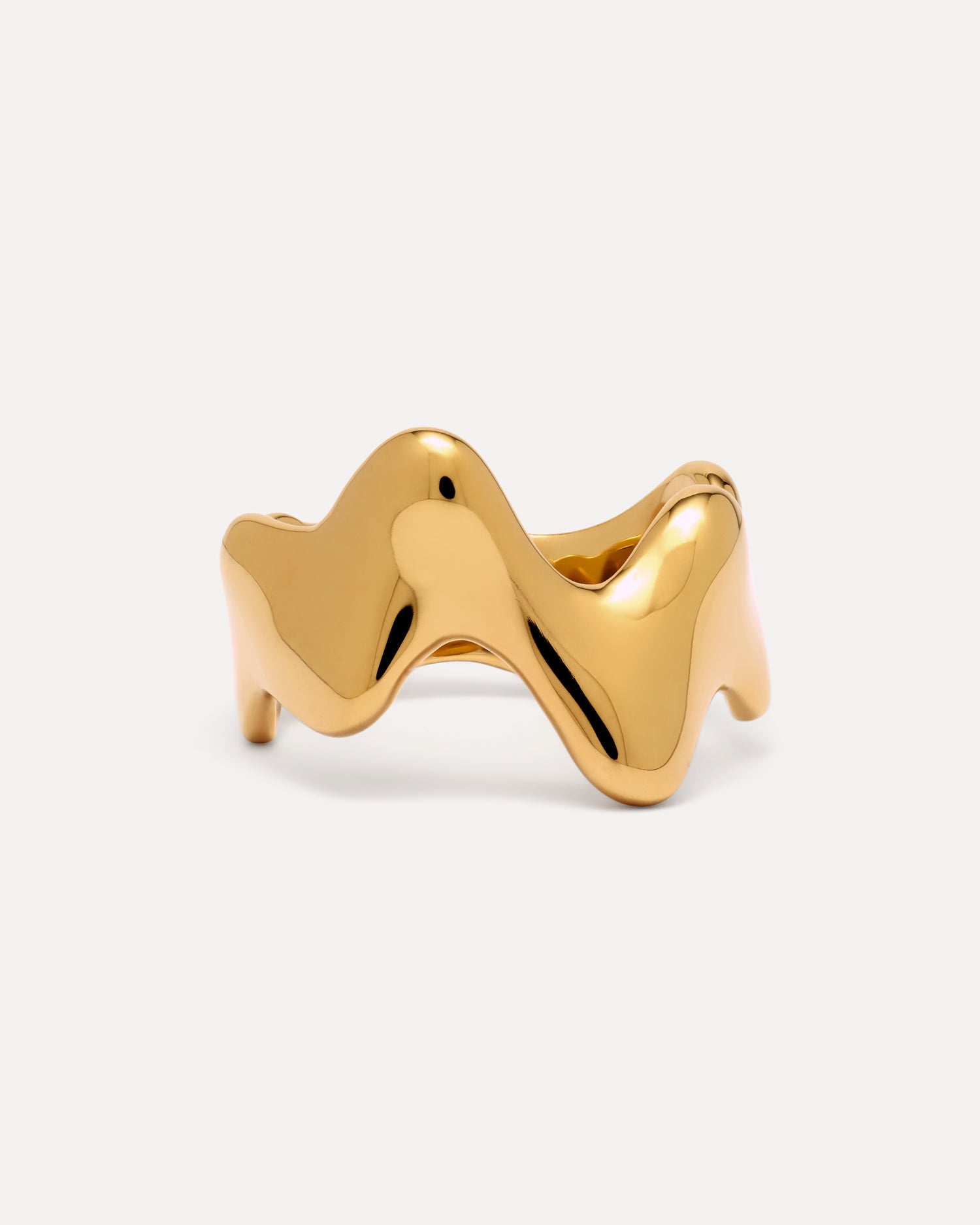 Poise Bold Wide Ring, recycled 18k Gold Vermeil - NATALIE GRASSI