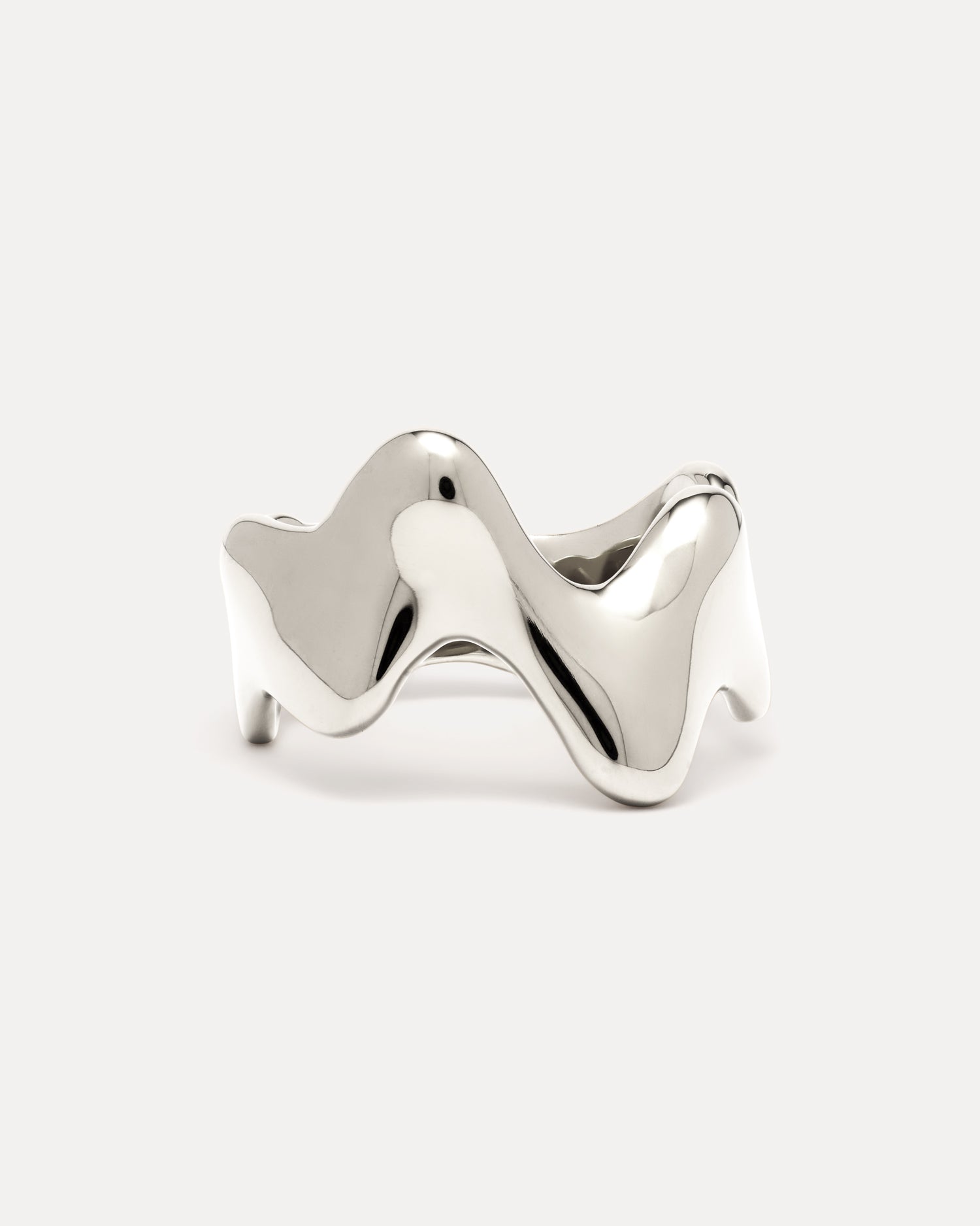 Poise Bold Wide Ring, recycled Sterling silver - NATALIE GRASSI