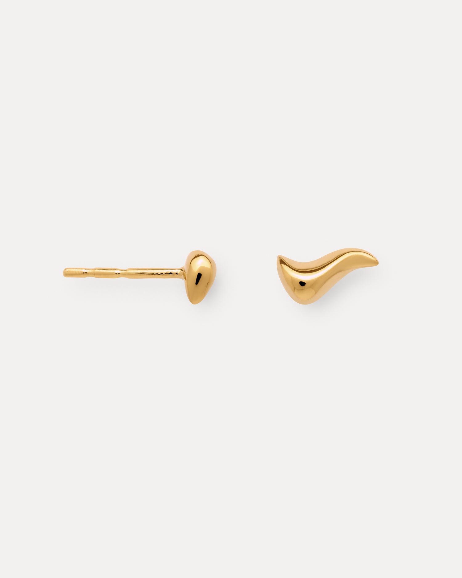 Poise Flow Stud Earrings, recycled 18k Gold Vermeil - NATALIE GRASSI