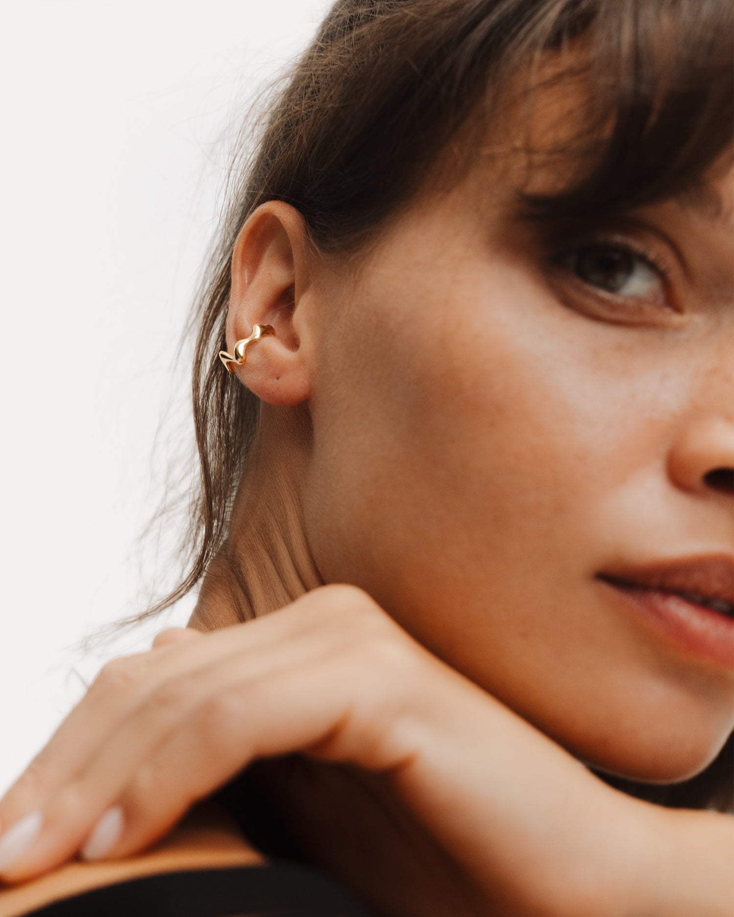 Poise Wave Ear Cuff, recycled Sterling Silver and 18k Gold Vermeil - NATALIE GRASSI
