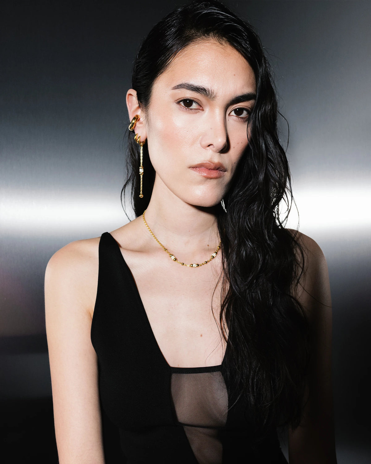 Gloss Chain Hoops