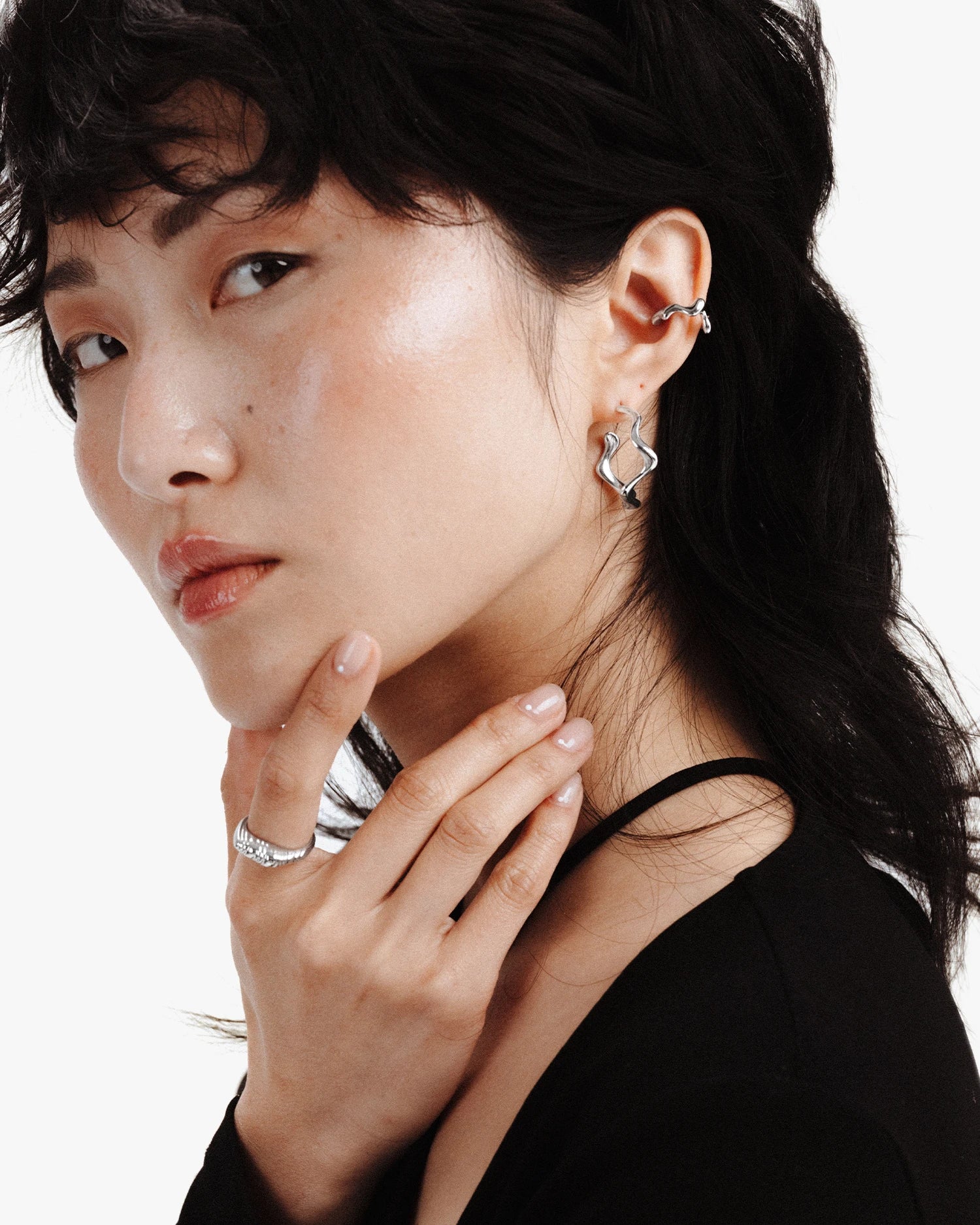 Poise Wave Creolen - Groß